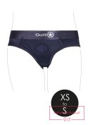 Vibrating Strap-on High-cut Brief - XS/S