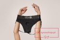 Vibrating Strap-on Panty Harness with Open Back - XL/XXL