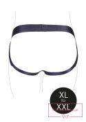 Vibrating Strap-on Panty Harness with Open Back - XL/XXL