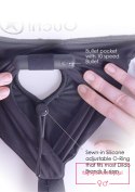 Vibrating Strap-on Thong with Removable Rear Straps - XS/S