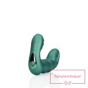 Beaded Vibrating Prostate Massager with Remote Control - Metallic Green