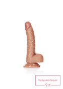 Curved Realistic Dildo Balls Suction Cup - 7""""/ 18 cm Curved Realistic Dildo Balls Suction Cup - 7""""/ 18 cm