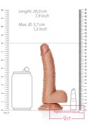 Curved Realistic Dildo Balls Suction Cup - 7""""/ 18 cm Curved Realistic Dildo Balls Suction Cup - 7""""/ 18 cm