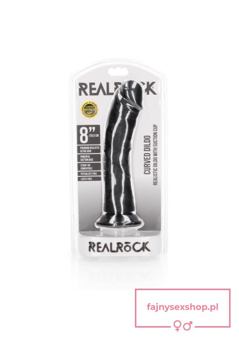 Curved Realistic Dildo with Suction Cup - 8""""/ 20,5 cm
