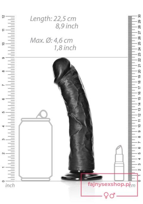 Curved Realistic Dildo with Suction Cup - 8""""/ 20,5 cm Curved Realistic Dildo with Suction Cup - 8""""/ 20,5 cm