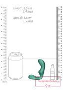 Pointed Vibrating Prostate Massager with Remote Control - Metallic Green