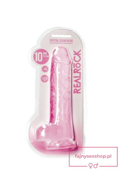 Realistic Dildo with Balls - 10""""/ 25,4 cm