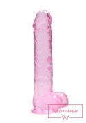 Realistic Dildo with Balls - 10""""/ 25,4 cm