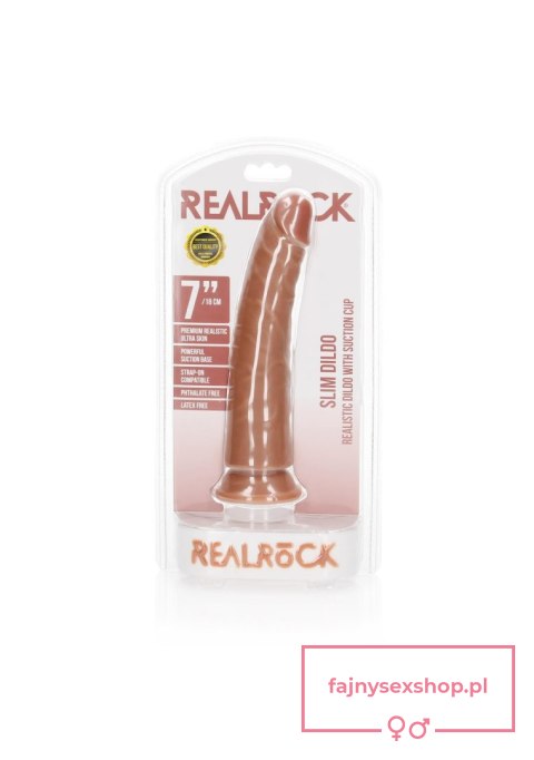 Slim Realistic Dildo with Suction Cup - 7""""/ 18 cm