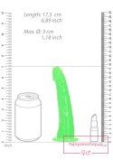 Slim Realistic Dildo with Suction Cup - Glow in the Dark - 6'' / 15,5 cm