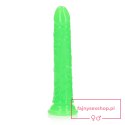 Slim Realistic Dildo with Suction Cup - Glow in the Dark - 8'' / 20 cm