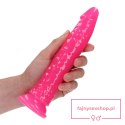 Slim Realistic Dildo with Suction Cup - Glow in the Dark - 8'' / 20 cm