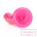 Slim Realistic Dildo with Suction Cup - Glow in the Dark - 8'' / 20 cm