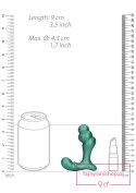Stacked Vibrating Prostate Massager with Remote Control - Metallic Green