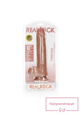 Straight Realistic Dildo Balls Suction Cup - 10