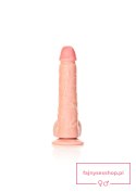 Straight Realistic Dildo Balls Suction Cup - 7""""/ 18 cm