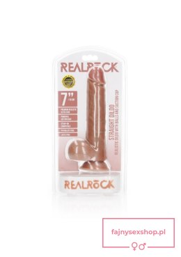 Straight Realistic Dildo Balls Suction Cup - 7