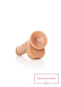 Straight Realistic Dildo Balls Suction Cup - 7""""/ 18 cm