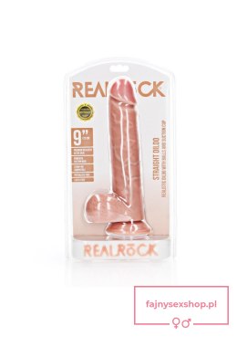 Straight Realistic Dildo Balls Suction Cup - 9