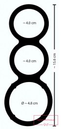 Metallic Silicone Triple Ring
