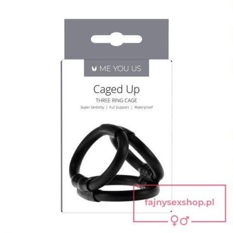 Pierścień- Me You Us Caged Up Cock Cage Black Pierścień- Me You Us Caged Up Cock Cage Black