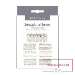 Stymulator- Me you Us Sensual Seven Textured Sleeves Transparent Small