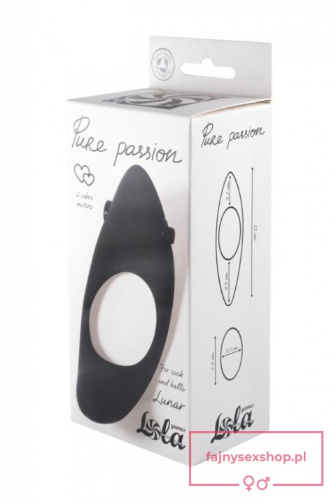 Pierścień-Erection Vibroring Pure Passion Lunar Black Pierścień-Erection Vibroring Pure Passion Lunar Black