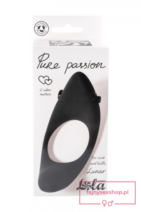 Pierścień-Erection Vibroring Pure Passion Lunar Black Pierścień-Erection Vibroring Pure Passion Lunar Black