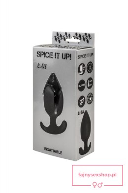 Plug-Anal plug with misplaced center of gravity Spice it up Insatiable Black