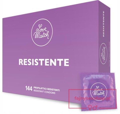 Prezerwatywy-Love Match Resistante - 144 pack