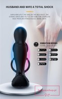 Wibrator-Silicone Massager 7 Function and Heating Function, Black