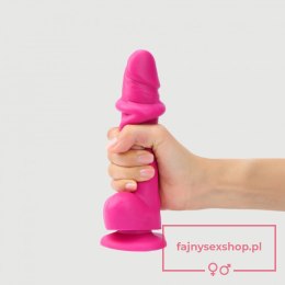 SLIDING SKIN REALISTIC DILDO FUCHSIA L