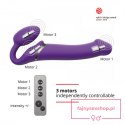 VIBRATING STRAP-ON - L - PURPLE