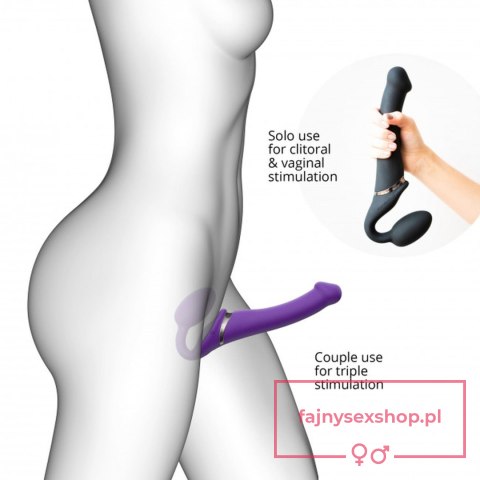 VIBRATING STRAP-ON - L - PURPLE VIBRATING STRAP-ON - L - PURPLE