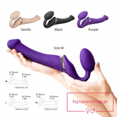 VIBRATING STRAP-ON - L - PURPLE VIBRATING STRAP-ON - L - PURPLE