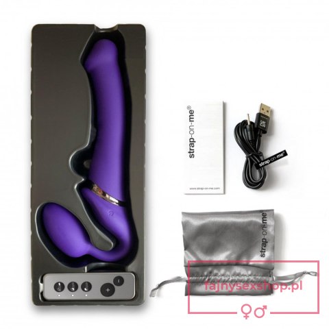 VIBRATING STRAP-ON - L - PURPLE VIBRATING STRAP-ON - L - PURPLE