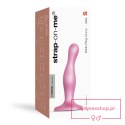 DILDO PLUG CURVY METALLIC SUGAR PINK- S