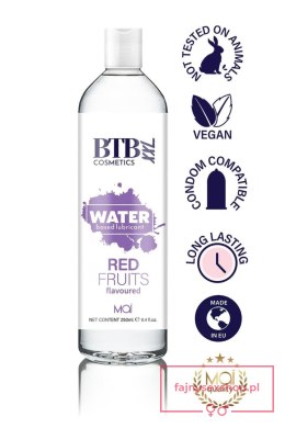 BTB WATER BASED FLAVORED RED FRUITS LUBRICANT 250ML