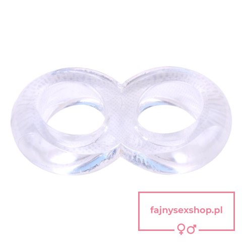 Duo Cock 8 Ball Ring-Clear