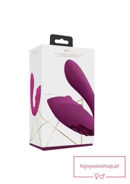 VIVE - Yuki - Rechargeable Dual Motor - G-Spot Vibrator with Massaging Beads - Pink