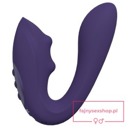 VIVE - Yuki - Rechargeable Dual Motor - G-Spot Vibrator with Massaging Beads - Purple