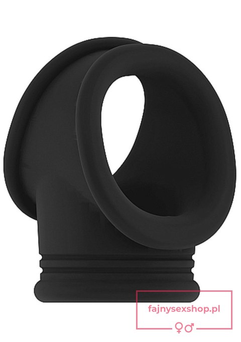 No.48 - Cockring with Ball Strap - Black No.48 - Cockring with Ball Strap - Black