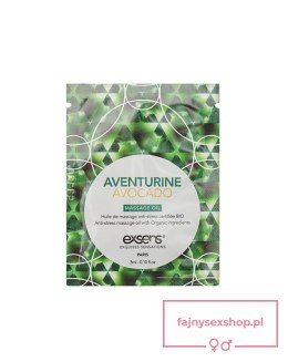 AVENTURINE AVOCADO Organic Massage Oil with stones (3 ml x 10 szt.)