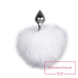 Bunny Tail Plug No. 1 - Silver/WhiteKorek analny