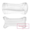 Masturbator- Me You Us Ripple Dual End Stroker Male Masturbator Transparent