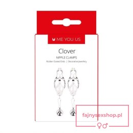 Me You Us Clover Nipple Clamp Silver