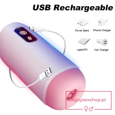 Masturbator- USB Rechargeable, 8 vibration functions Masturbator- USB Rechargeable, 8 vibration functions