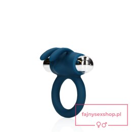 Vibrating Rabbit Cock Ring - Baltic Blue