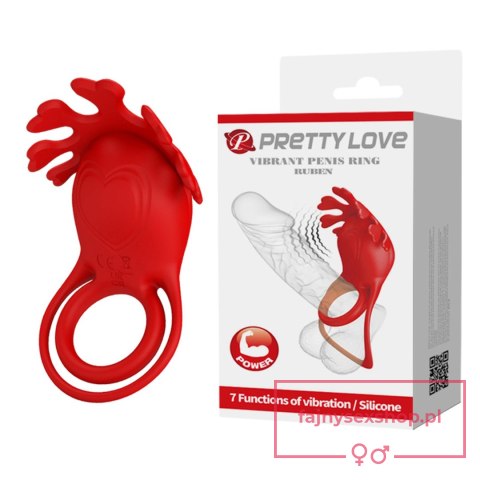 PRETTY LOVE - VIBRATION PENIS RING, Ruben, 7 vibration functions