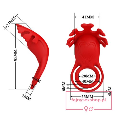 PRETTY LOVE - VIBRATION PENIS RING, Ruben, 7 vibration functions PRETTY LOVE - VIBRATION PENIS RING, Ruben, 7 vibration functions